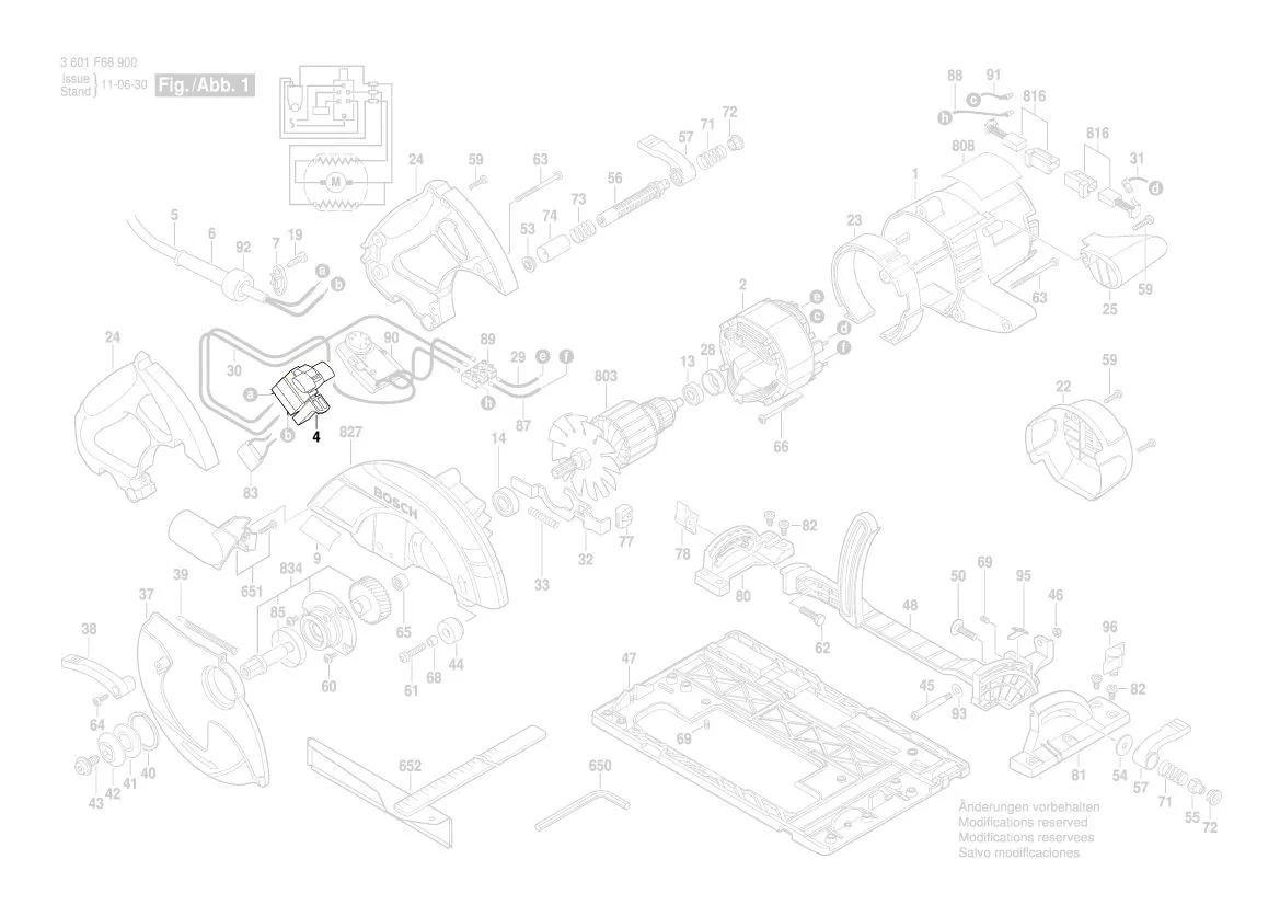 Interrupteur réf. 2 610 925 421 BOSCH
